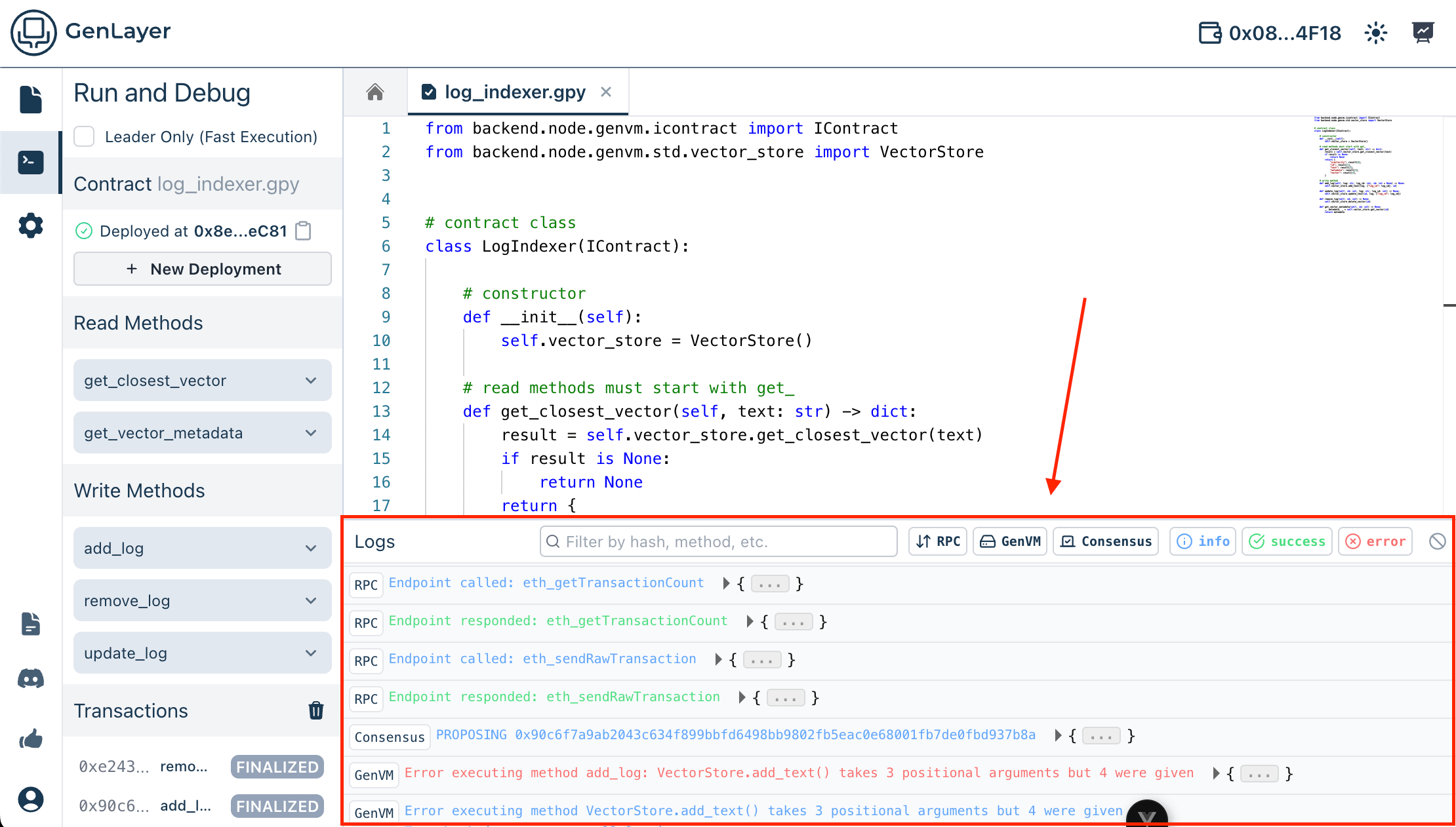 Node Log